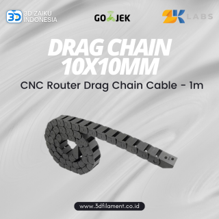 3D Printer CNC Router Machine Drag Chain Cable 10x10 mm 1 Meter Long